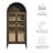 Nolan Tall Arched Storage Display Cabinet-105239779