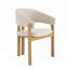 49cm H Linen Upholstered Metal Wing Back Armchair-1736951780