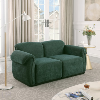 Stylish Modular Chenille Sofa With Iron Frame, Perfect For Living Room And Bedroom Comfort