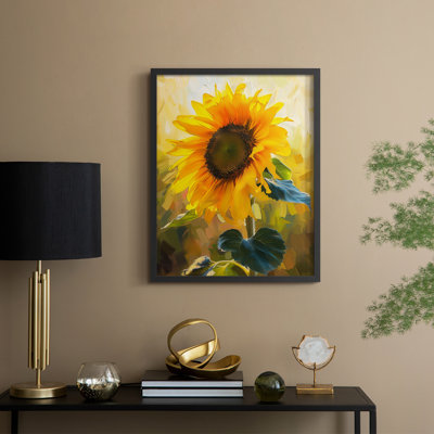 Série FLORAL DIX - reproduction encadrée de qualité supérieure - prête à être accrochée - aucun clou requis