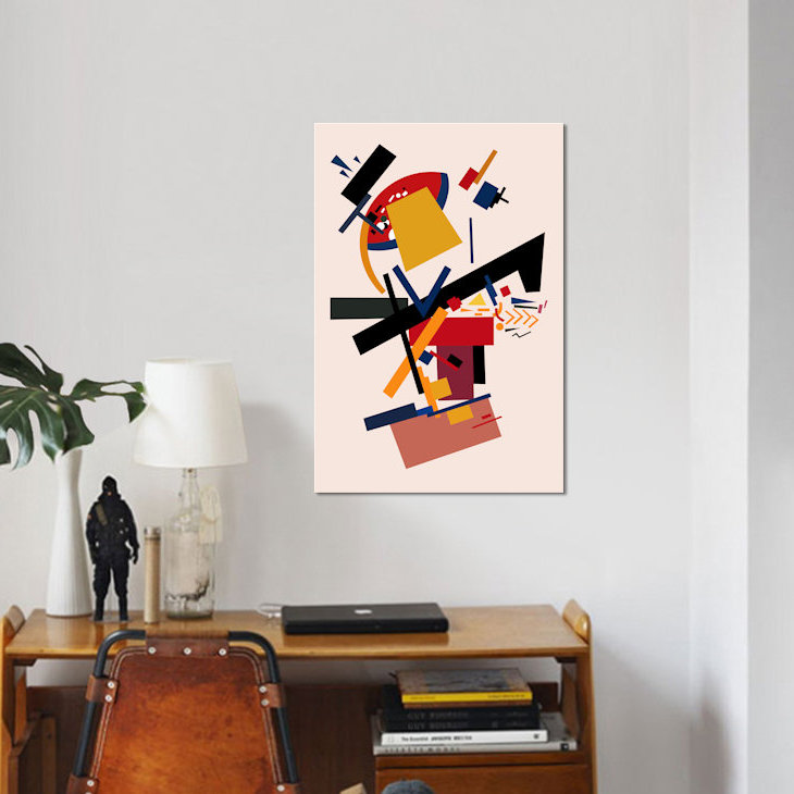 « too many pensées », impression sur toile, H 60 po x l 40po x P 1,5 po, Toile tendue, Pas de tapis