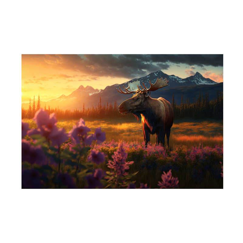 Animaux, faune nord-américaine 8 sur toile, H 12 po x l 19 po x P 2 po