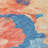 3' X 5' Peach And Blue Floral Washable Indoor Outdoor Area Rug