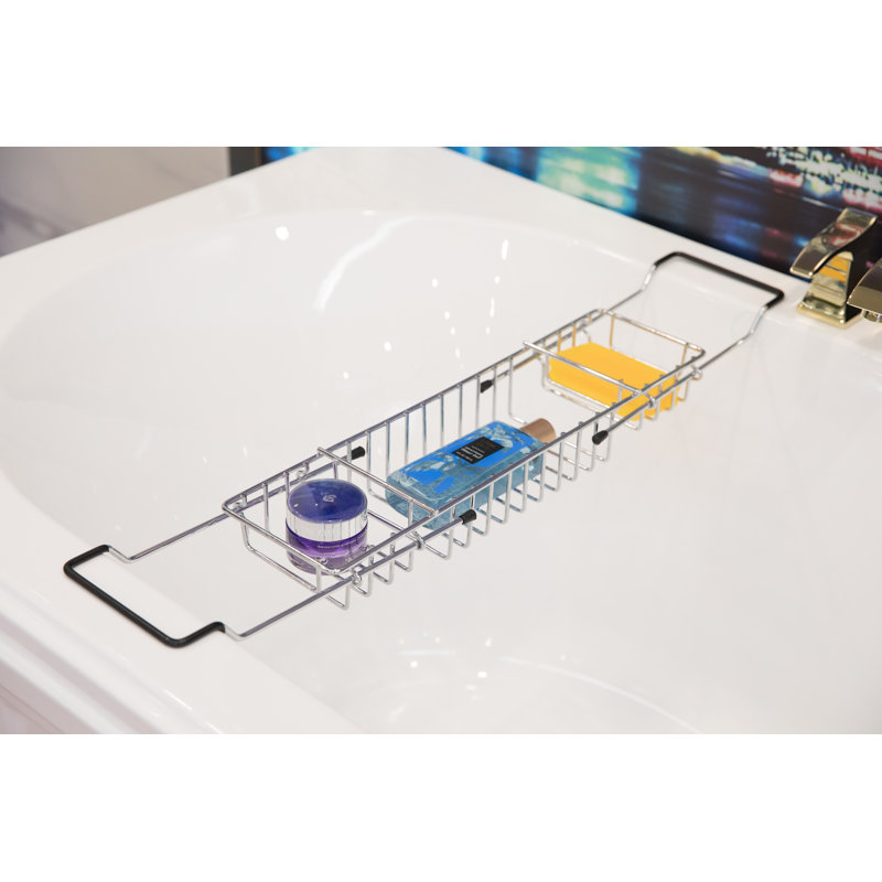 Tiroir extensible en métal pour baignoire
