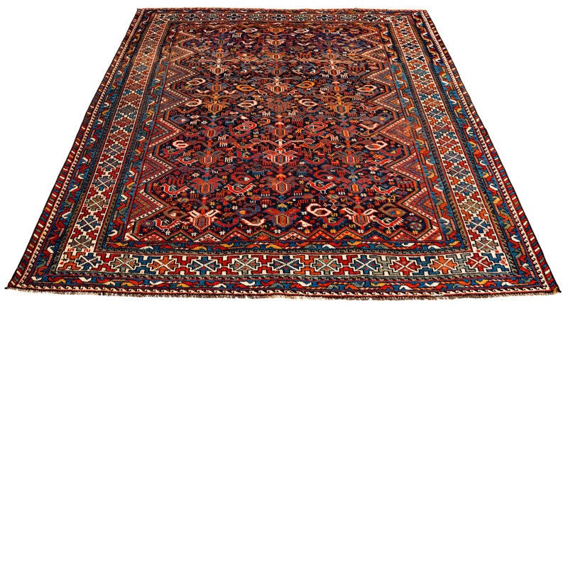 One-of-a-Kind 5'6″ X 6′6″ 1990s Wool Area Rug in Brown