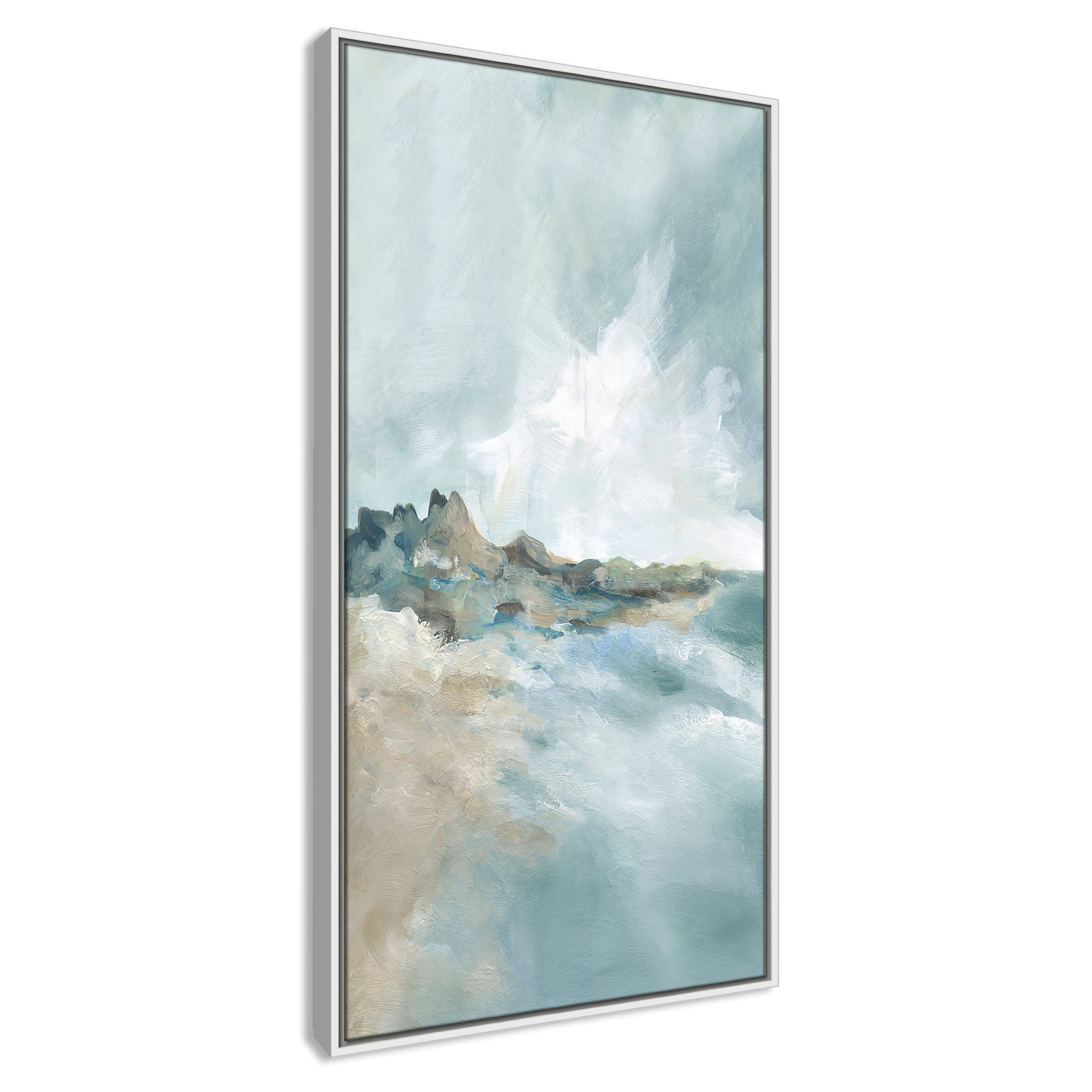 Coralie "Sandpoint" Print by Carol Robinson, 41.5" H x 21.5" W, White