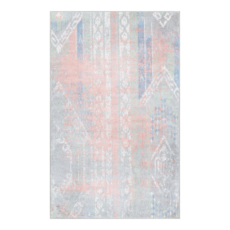Massie Abstract Indoor Rug, Rectangle 4'1" x 6'1"
