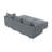 U-Shaped Sleeper Sectional Reversible Modular Sectional Sofa-786947390