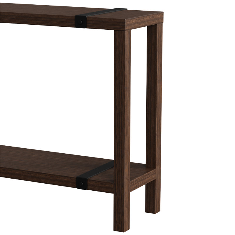 Raby Console Table, Brown Walnut