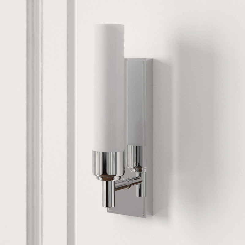 Main Line 1-Light Bath Sconce, Satin Nickel