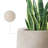 16" W x 21.5" H Concrete Tall Round Flower Planter Handcrafted Brown Large Plant Pots with Drainage Hole-1540417181-1522835328