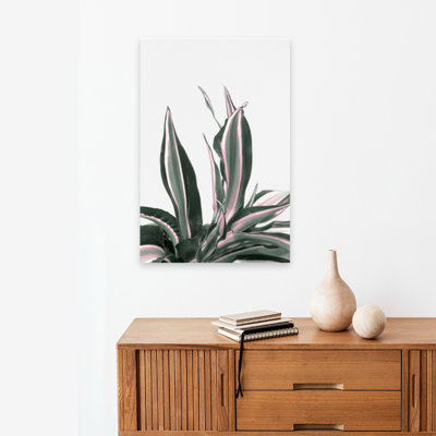Atteinte de la nature moderne, florale et botanique, art numérique, art abstrait, art minimaliste; Moderne Tropical