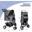 Poussette pour petits animaux de compagnie 10-30Lbs