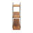 Ljiljan Tiered Metal and Wood Wall Storage Shelf for Home, Office, Bedroom, or Living Room - 25", Brown