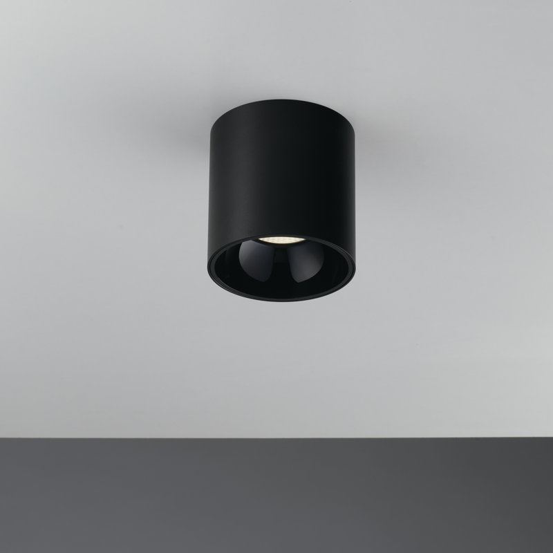 Acrylic LED Flush Mount, Black
