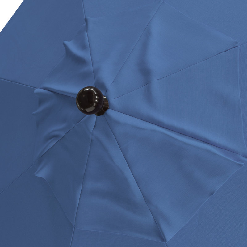 Parasol de marché 9 pi x 9 pi Hiott, Performance bleu givré