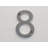 Makale 25.4cm H Reflective Metal House Number-962189463