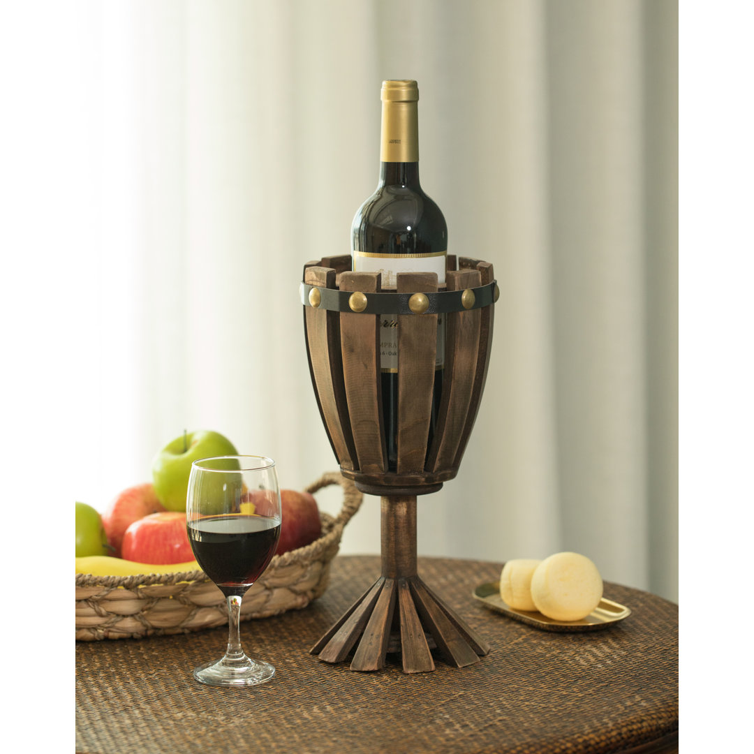 Cornejo Goblet 1 Bottle Tabletop Wine Bottle Rack Breakwater Bay