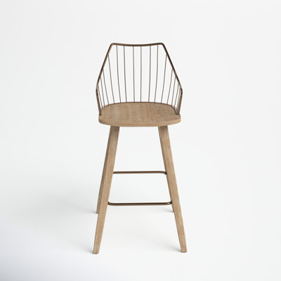 Lipman Solid Wood 25.75" Counter Stool