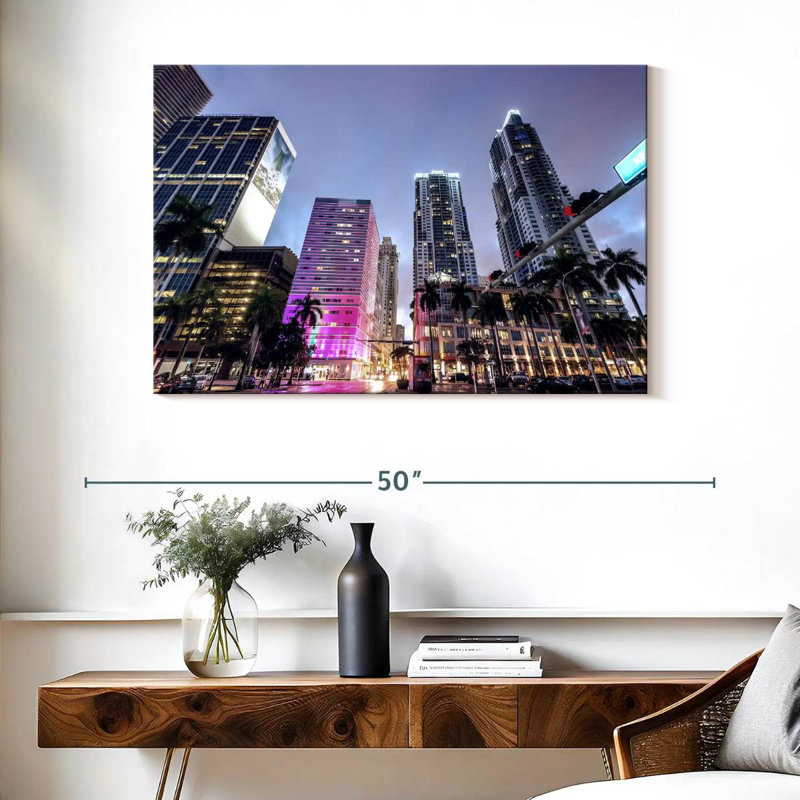 Sireci Miami Street Buildings, 26" H x 39" W