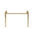 Meuble-lavabo sur pied de 122 cm (48 po), pieds en fer, sans lavabo, robinet, couvercle ni bonde, couleur or.