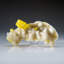 Soufre sur aragonite de la province d'Agrigente, Sicile, Italie