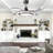 42" Low Profile Ceiling Fan with LED Lights, Invisible Clear Blades, Remote & APP Control, 3-Color Dimmable Modern Ceiling Fan for Dining Room-1406566254