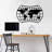 Stylish Black Metal Wall Accessory, 29.1 x 19.3 inches | 100% Durable Metal Construction (Thickness: 0.06 inches) | Easy Wall Mounting with Back Hook | Perfect for Home Décor & Modern Interiors