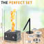 Rectangular Glass Tabletop Fireplace