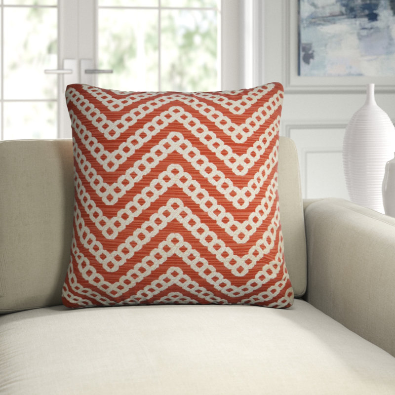 Daumier Pillow Cover & Insert, Mango, Square 24"