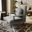 Fauteuil convertible 5 en 1 avec dossier réglable à 5 positions, coussin et conception compacte pour le salon, la chambre à coucher et le bureau