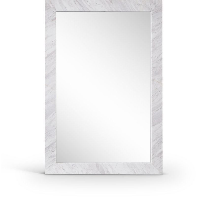 Miroir Pavia, Marbre, Blanc