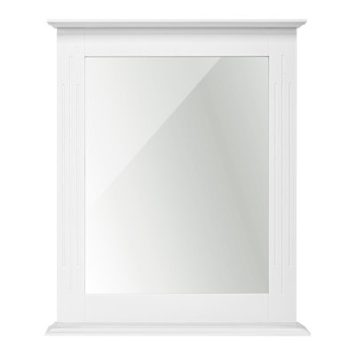 Emmerlyn Flat Mirror with Shelves
