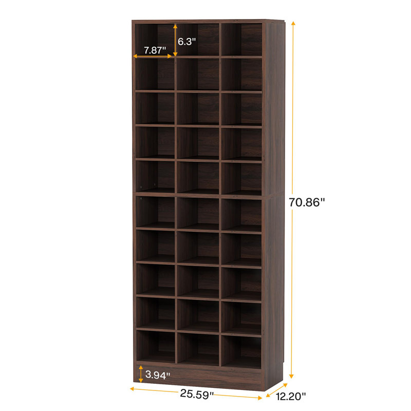 30 Pair Shoe Rack, Brown