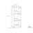 Decorative Storage 43.98" H x 16.02" W Cube Bookcase-16726146