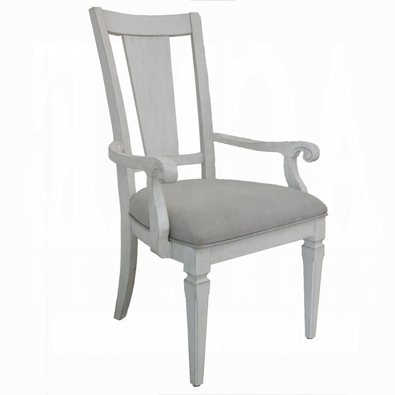 Chaise avec accoudoirs rembourrés (ensemble de 2)