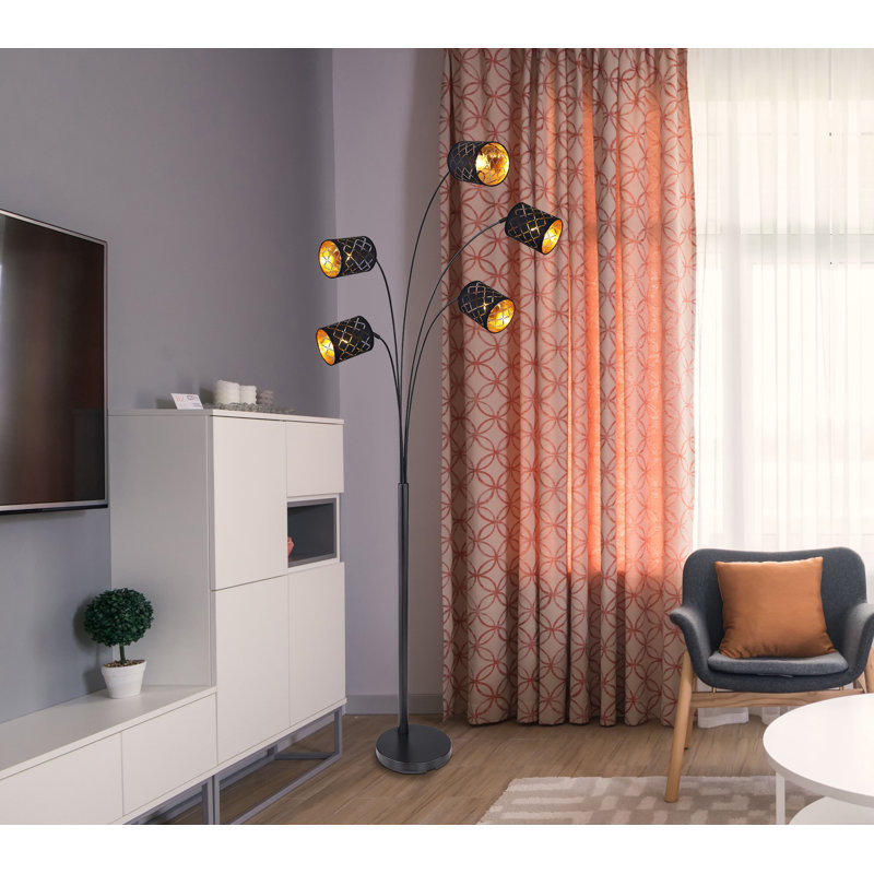 204Cm Floor Lamp In Black