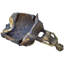 Mid 20Th Century Handmade West-African Unique Brass Figurine & Shell Mask