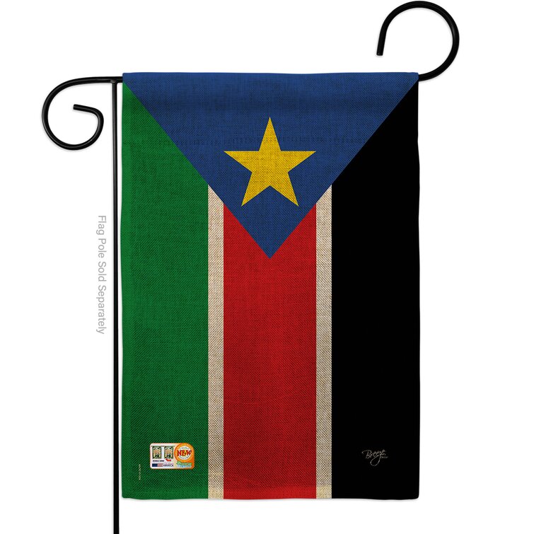 Breeze Decor South Sudan 2-Sided Polyester 18.5 x 13 in. Garden Flag ...