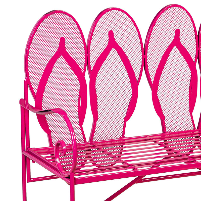 Adilynne Metal Outdoor Bench