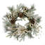 Couronne de Noël avec des lumières chaudes