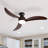 Nicola 52" 3 - Blade LED Standard Ceiling Fan with Remote Control and Light Kit Included-1687740370