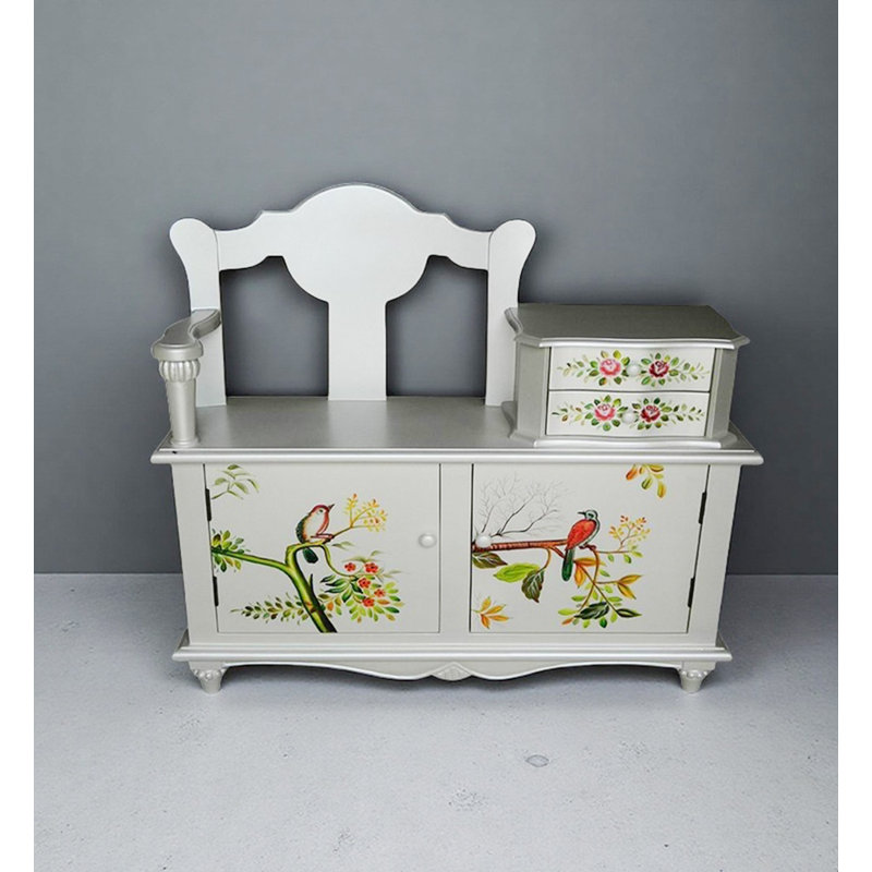 Banc de rangement à chaussures Farmhouse, White