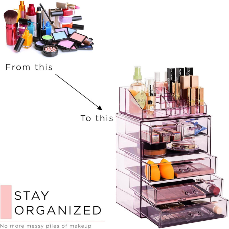 Organisateur de maquillage Delorse, Mauve