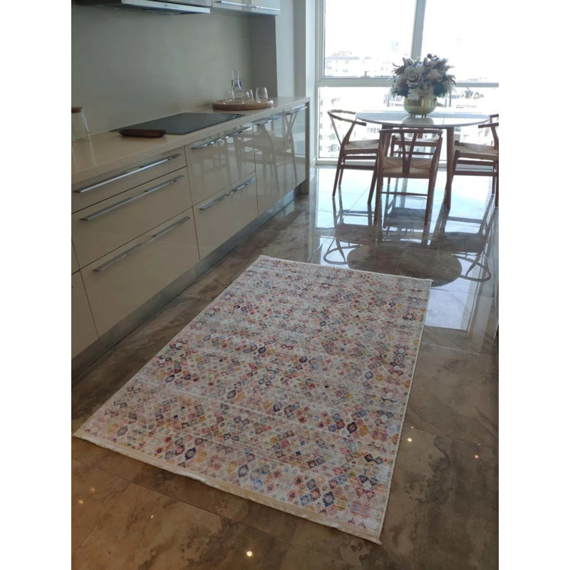 Tapis mathaï avec envers antidérapant, Tapis de couloir 2 pi 7 po x 8 pi 2 po