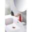 Robinet de lavabo de salle de bain monocorps moderne à poignée simple Weshi en or rose brossé, laiton massif sans plomb avec bonde escamotable et ensemble de bonde