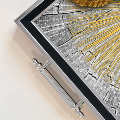 Élégant plateau en verre de 19,7 po x 11,4 po x 1,4 po | Fabrication 100% verre durable | Facile à nettoyer avec un chiffon humide | Idéal pour le service, la présentation décorative et l'organisation | Ajout élégant à la décoration intérieure