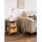 Handwoven Water Hyacinth Storage Baskets With Scalloped Edges, Built-In Handles - Set Of 2