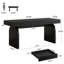 Bureau blanc 63 po avec tiroirs, bureau moderne et élégant-368480730