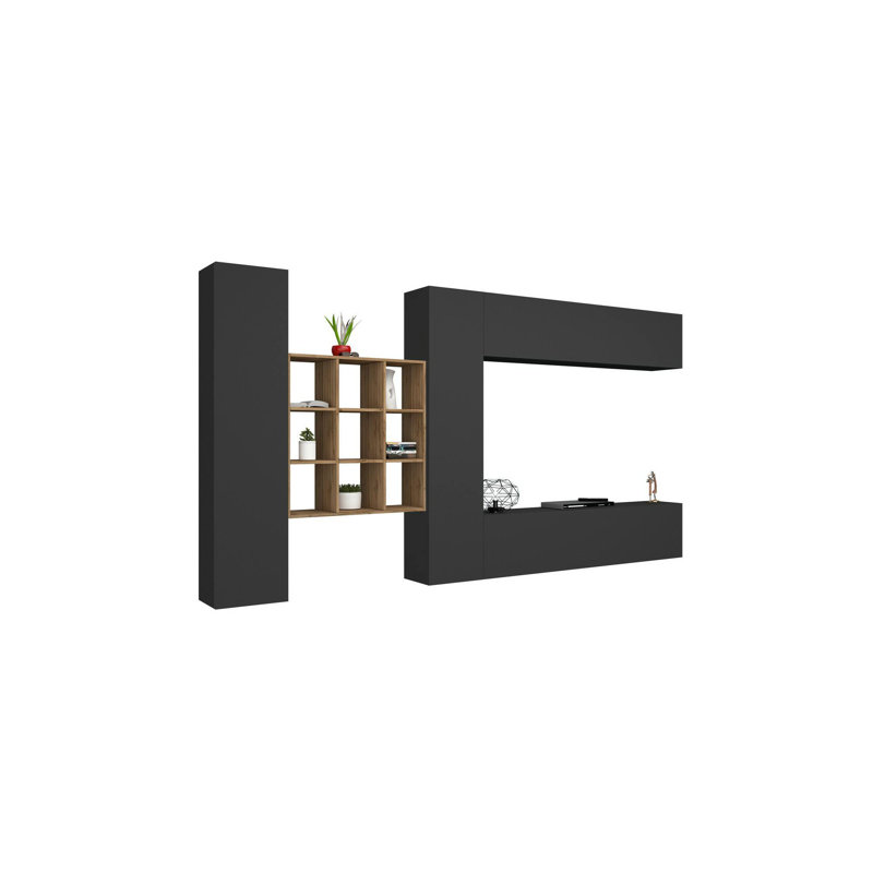 Mikenlee Rectangle Accent Cabinet, Anthracite